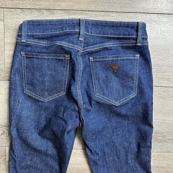Guess Jegging Jeans Size 27 Capri Stretch Denim Blue - Picture 2 of 6